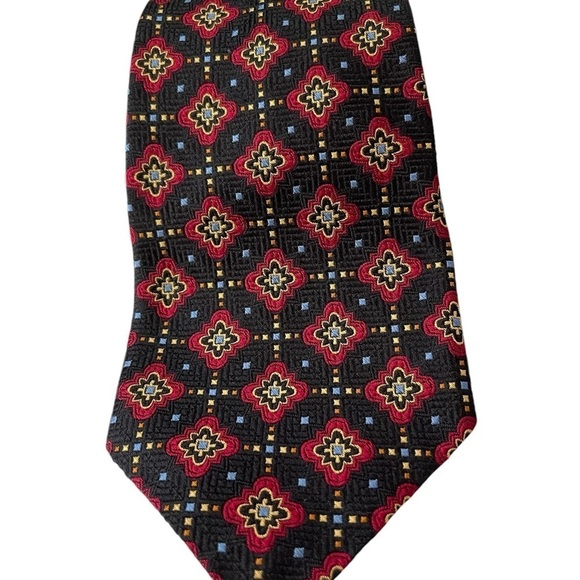 Robert Talbott Men’s Tie Best of Class 58 X 4 Red Black Patterned Hand sewn - Picture 1 of 6